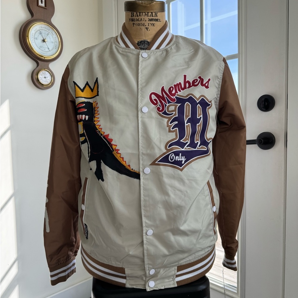 NWT Basquiat x Members Only Varsity Bomber Jacket Mens Medium